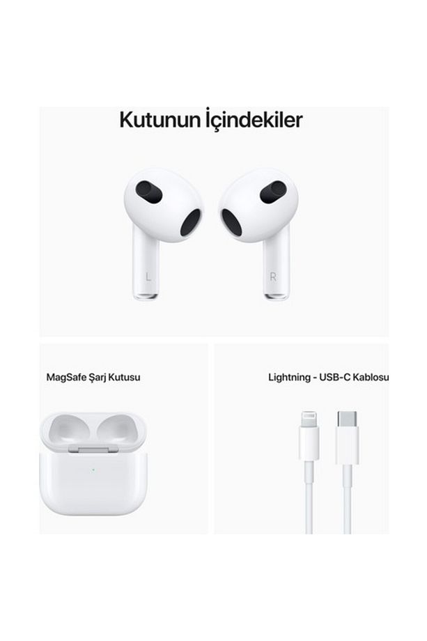 Apple AirPods 3. Nesil Kulaklık Mme73tu/a