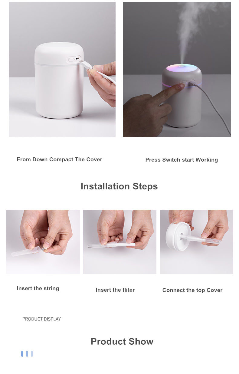 H2O Buhar Makinesi Oda Nemlendirici Humidifier