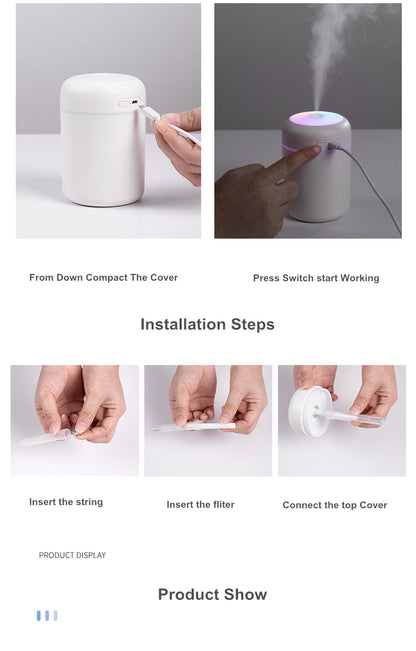 H2O Buhar Makinesi Oda Nemlendirici Humidifier