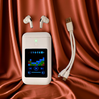 3'ü 1 Arada: Powerbank + Bluetooth Kulaklık + Dijital Ekran